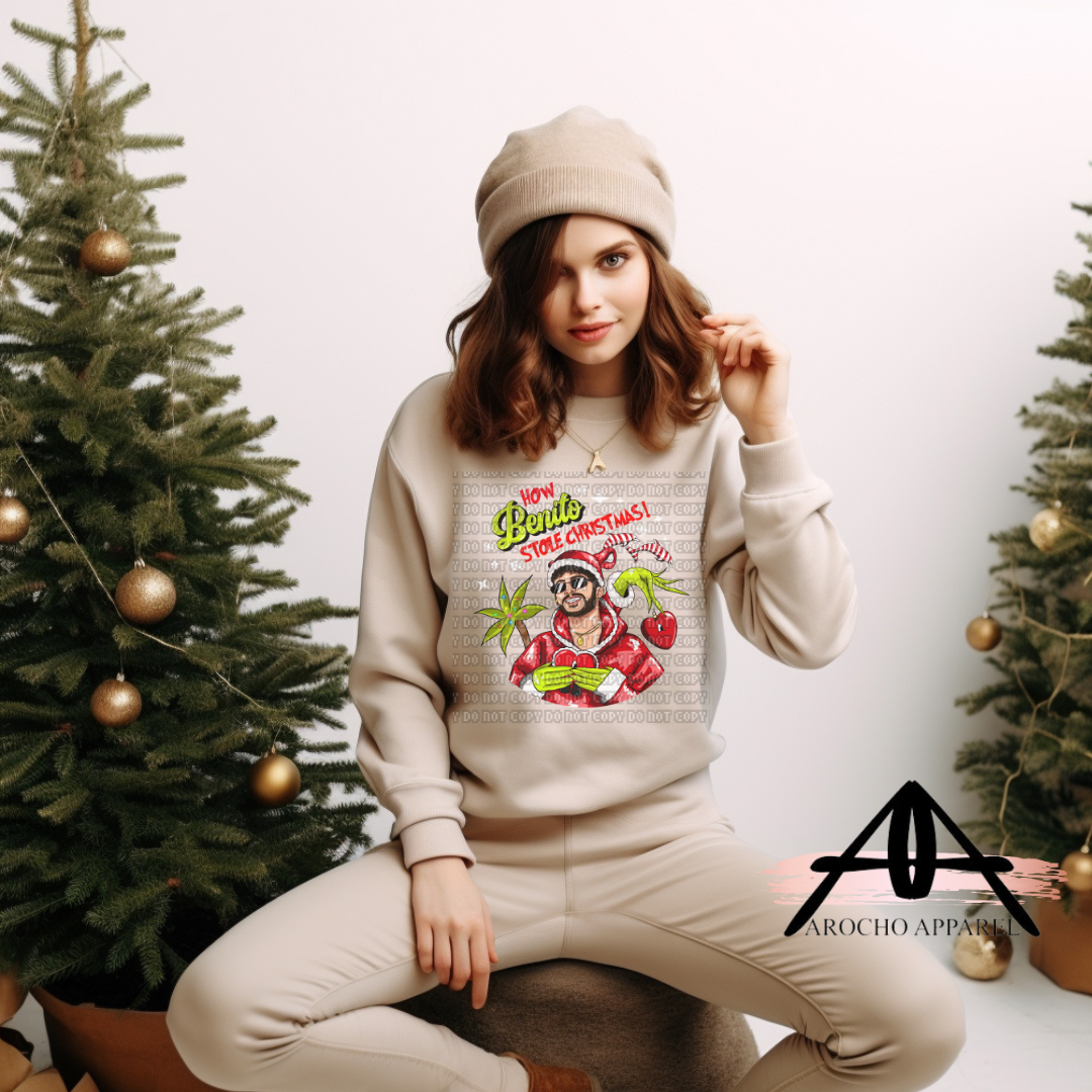 how Benito stole Christmas crewneck