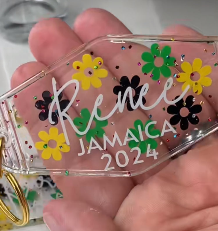 Motel keychain custom