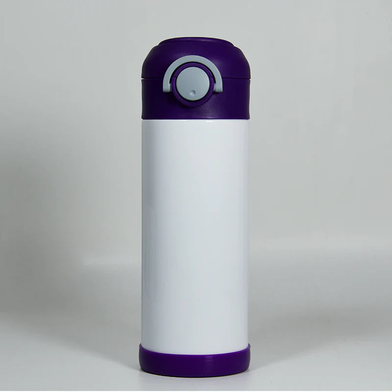 Fitness affirmations Kids 12 oz straw tumbler