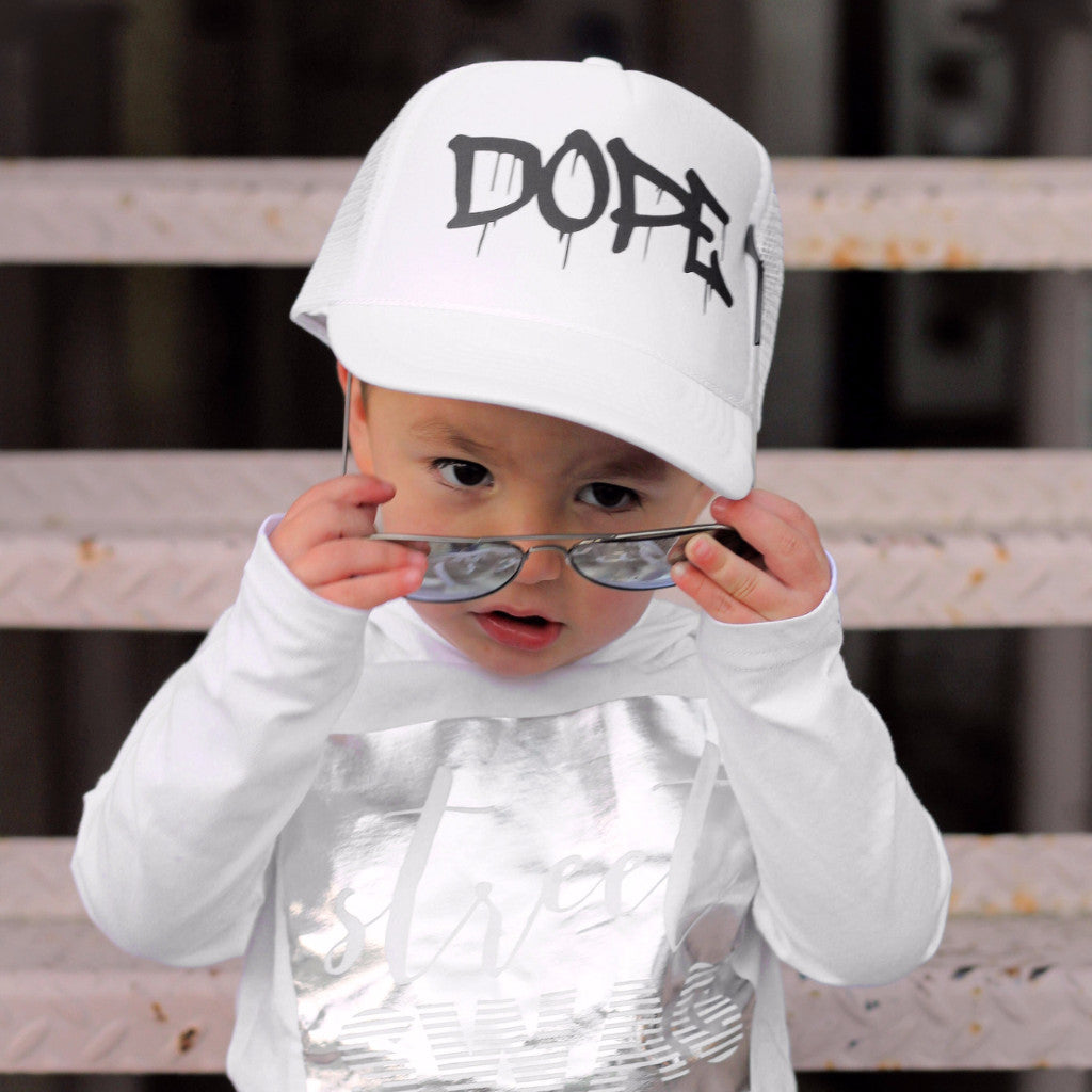 Dope drip trucker hat
