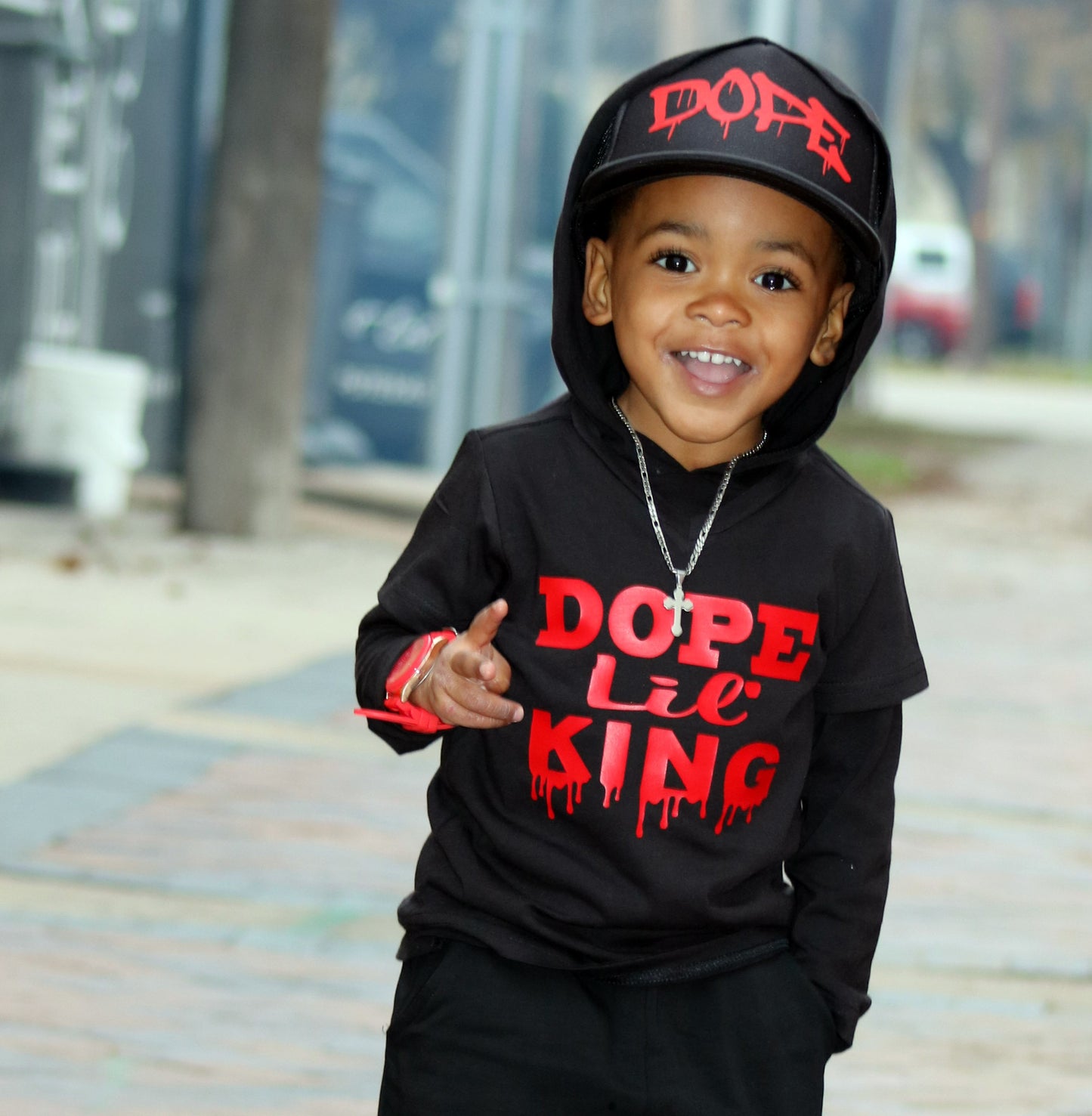 Dope drip trucker hat