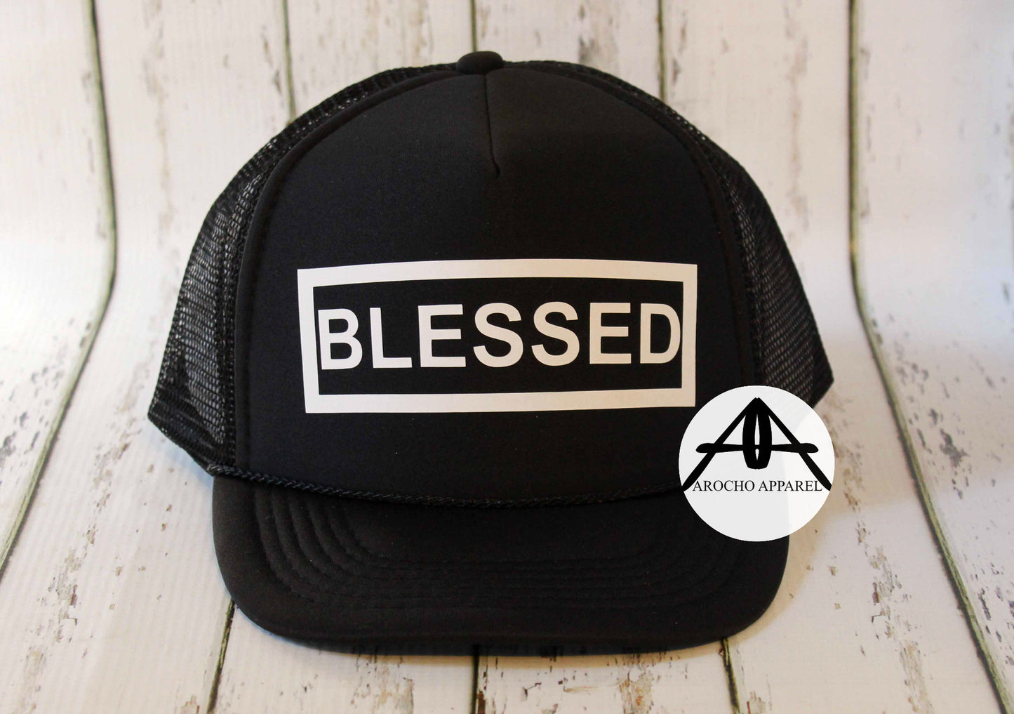Blessed "boxed" trucker hat