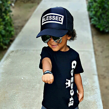Blessed "boxed" trucker hat