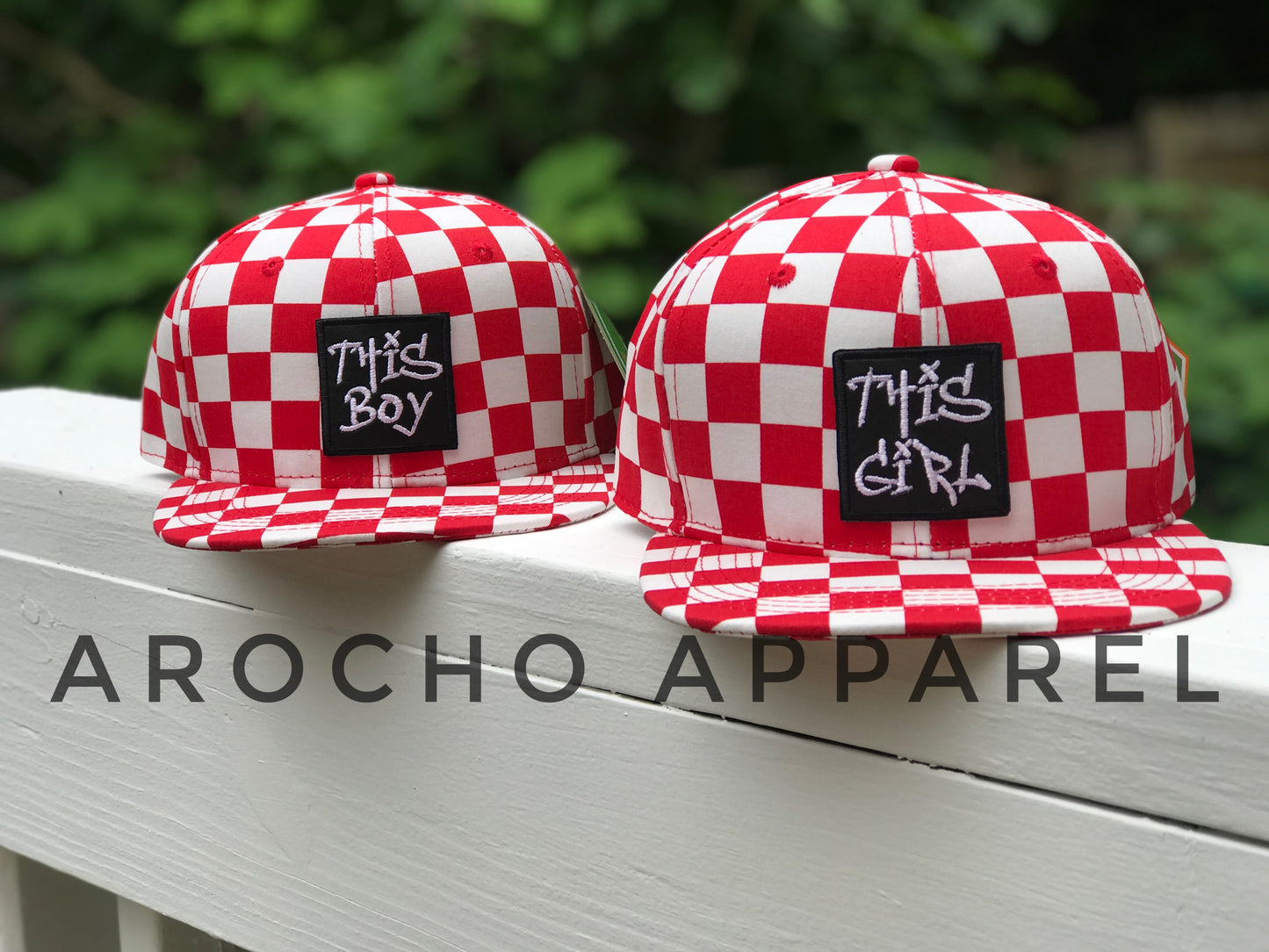 Checkered SnapBack (RED)