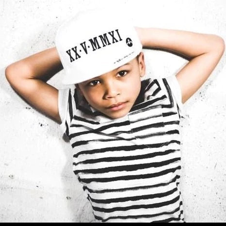 Roman numeral youth snapback