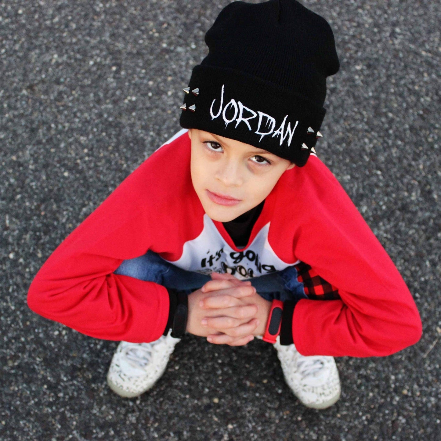 Custom Dripping font beanie