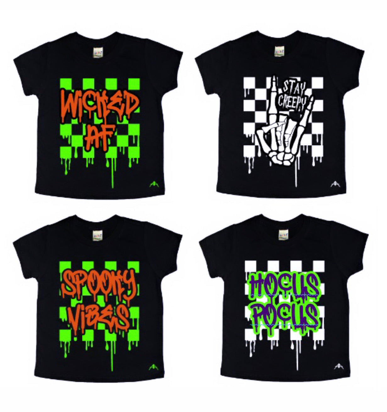 Halloween Drip CHECKERED TEES