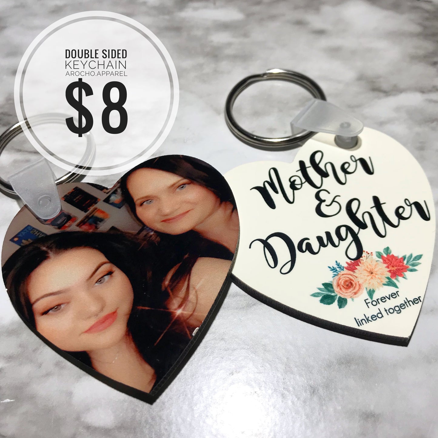 Heart keychain