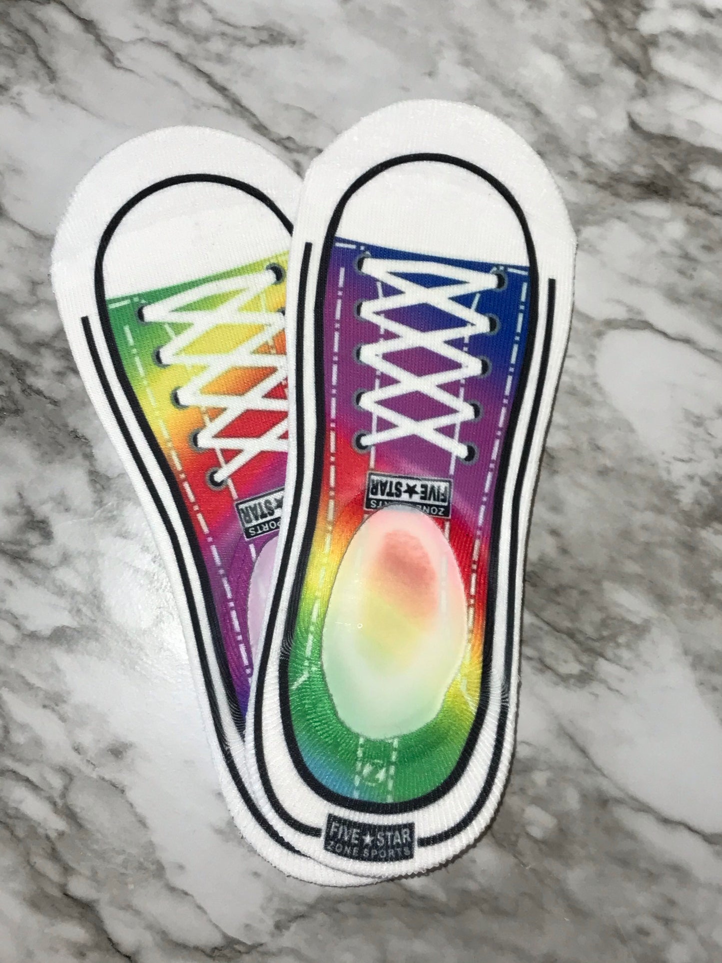 No show canvas shoe socks