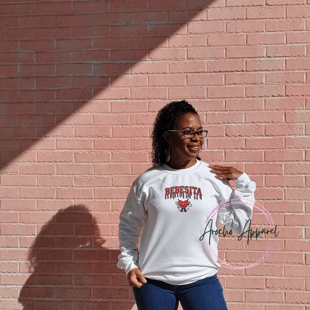 Bebesita devil heart Adult crewneck