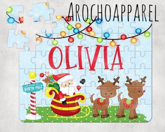 Santa sled puzzles