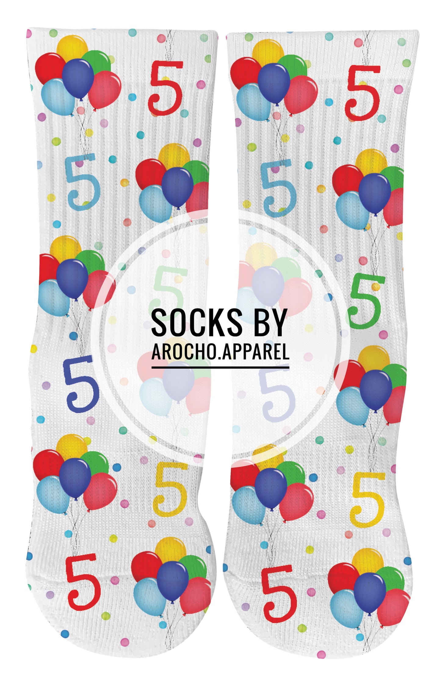 Birthday balloon socks