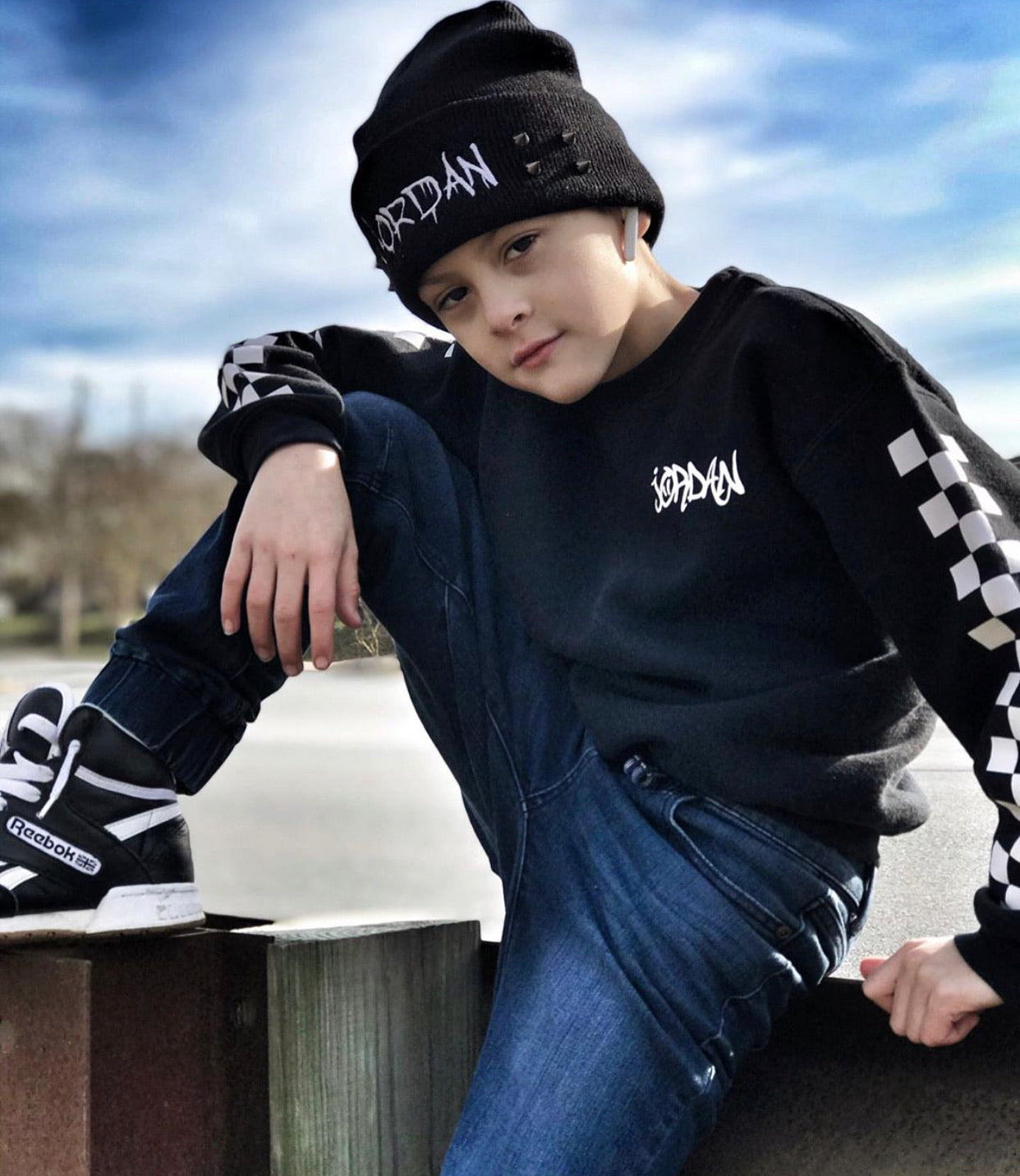 Custom Dripping font beanie