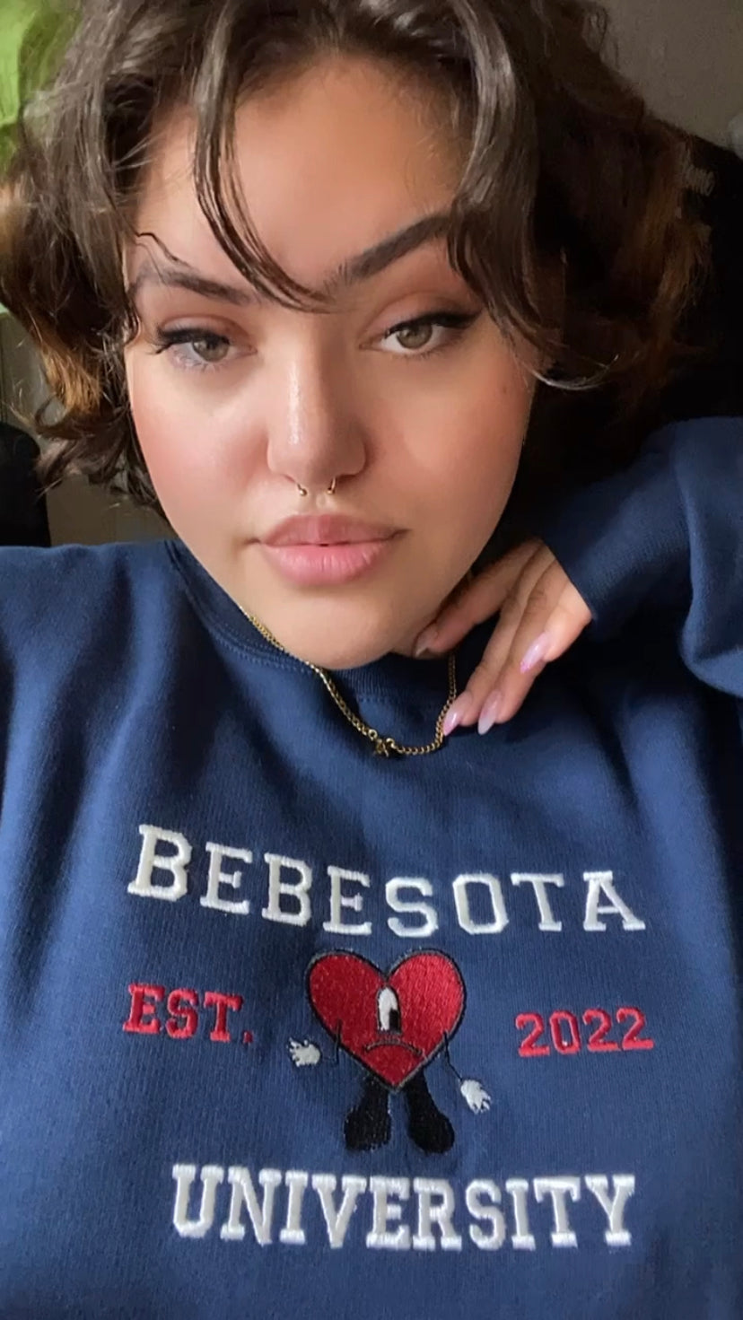 BEBESOTA UNIVERSITY Adult crewneck
