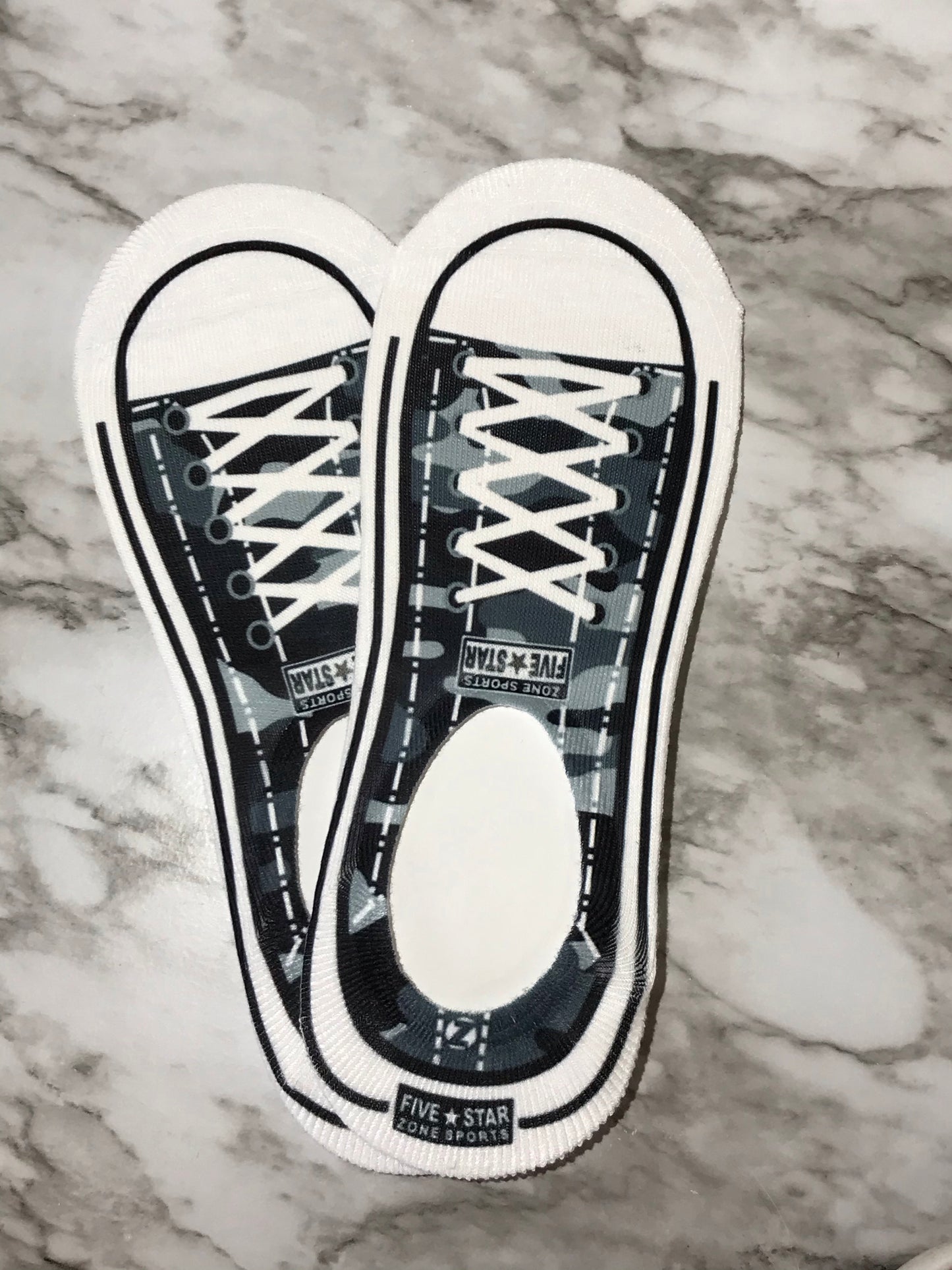 No show canvas shoe socks