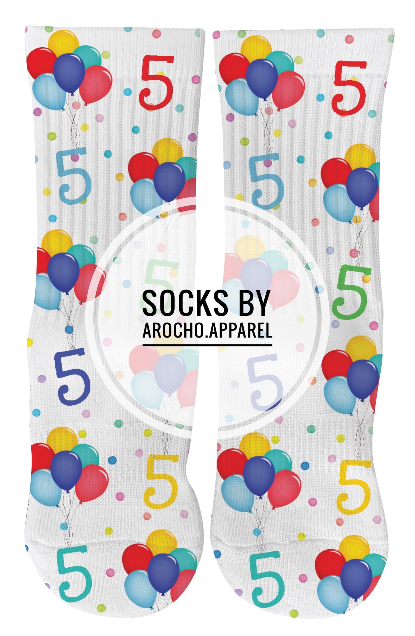 Birthday balloon socks