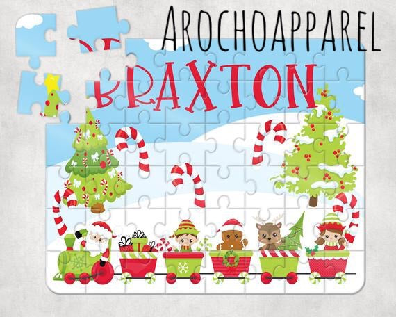 Santa train puzzles