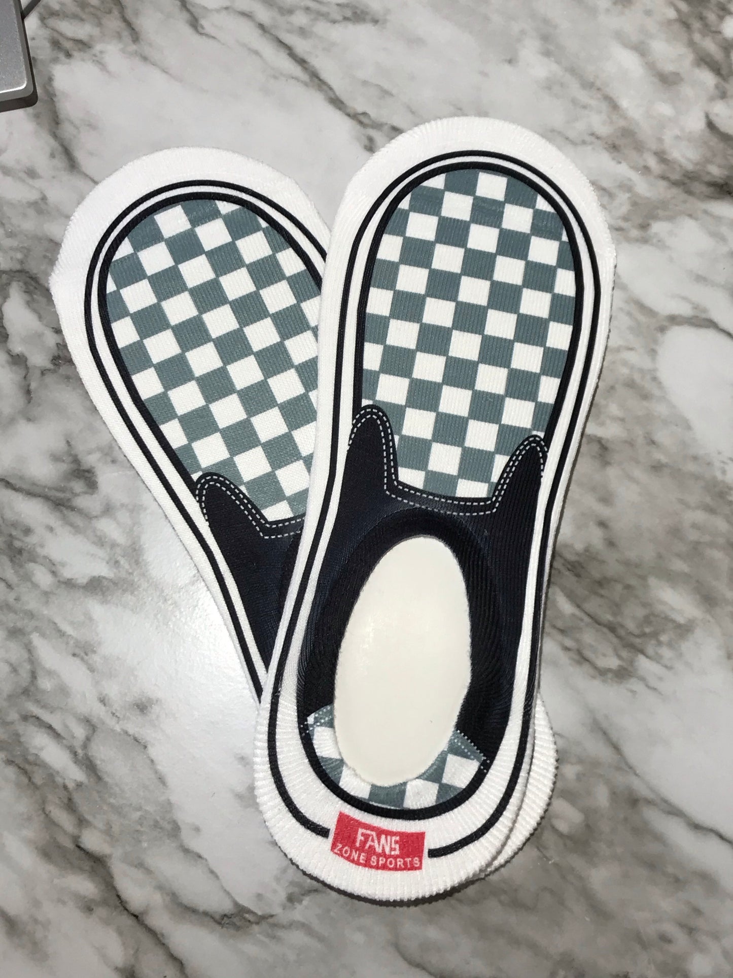 No show checker shoes
