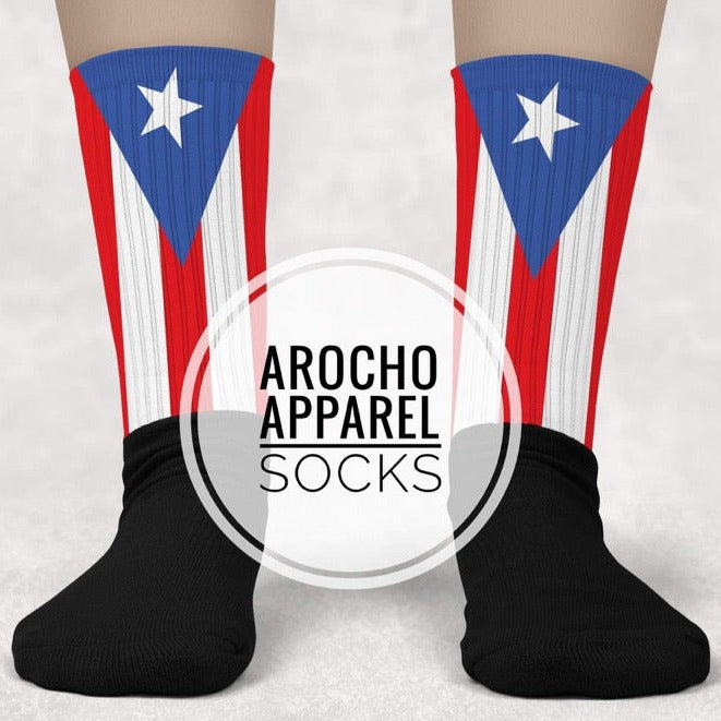 Puerto Rican flag sock