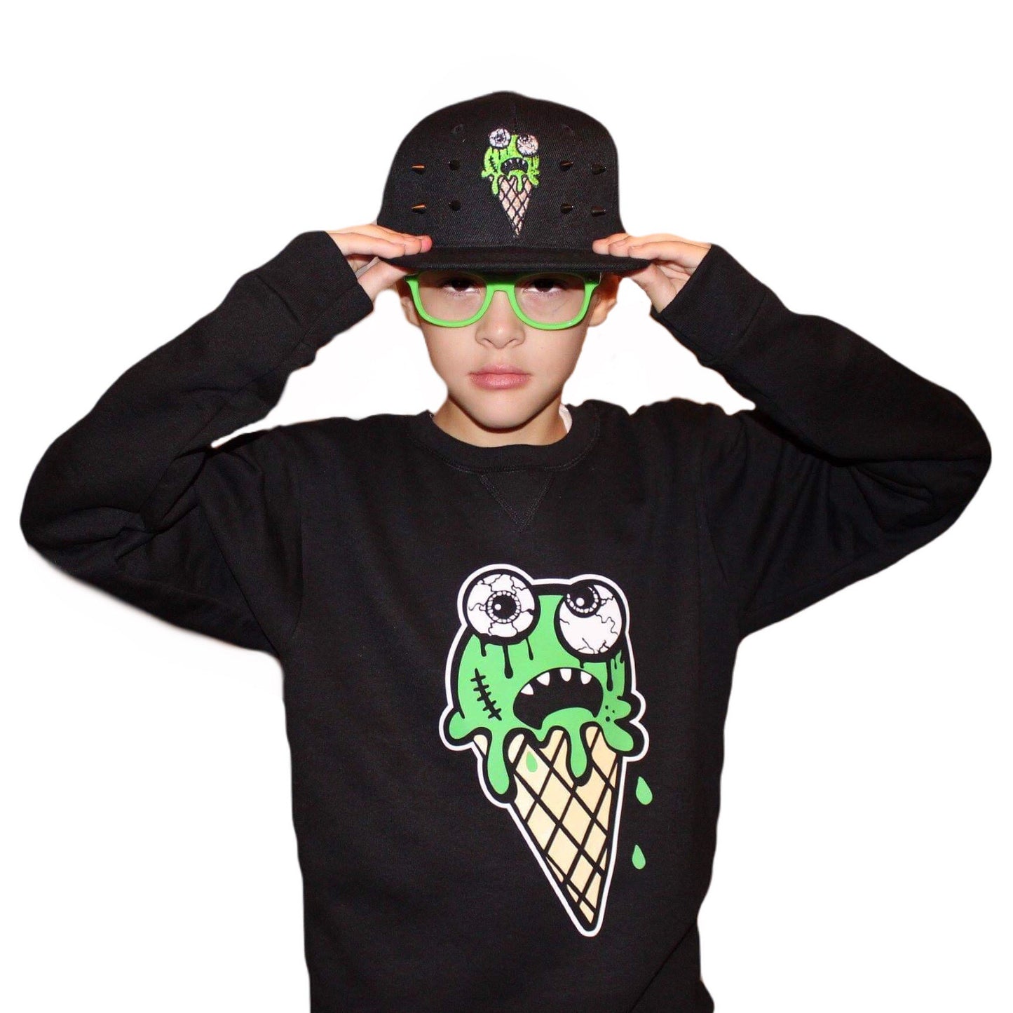 Eye scream cone Youth Crew neck