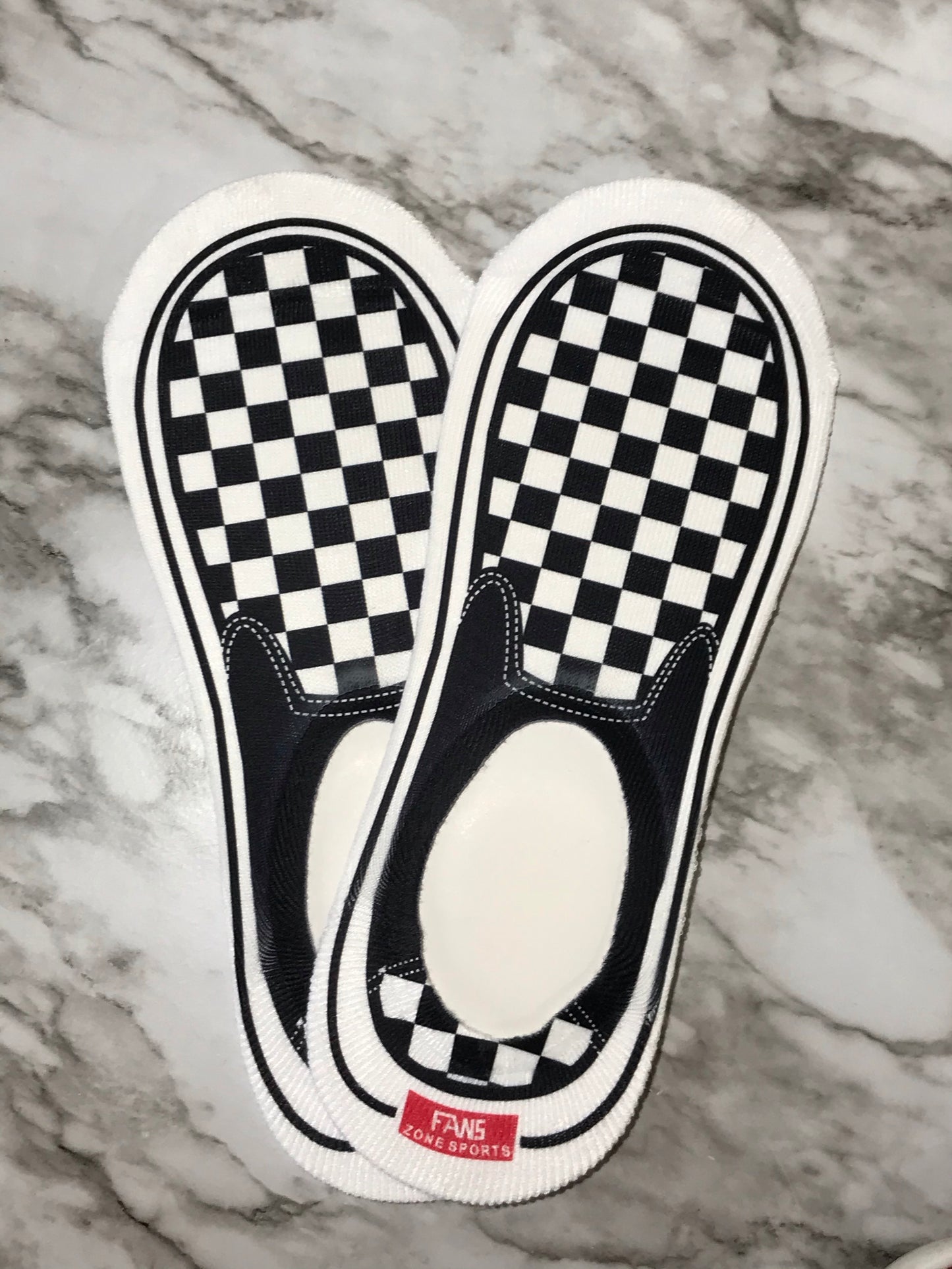 No show checker shoes