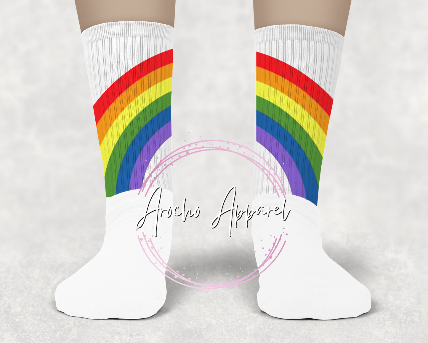 Rainbow split Athletic socks