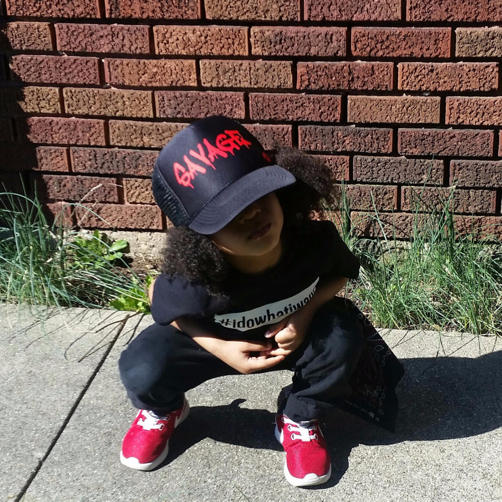 Savage drip font Trucker hat