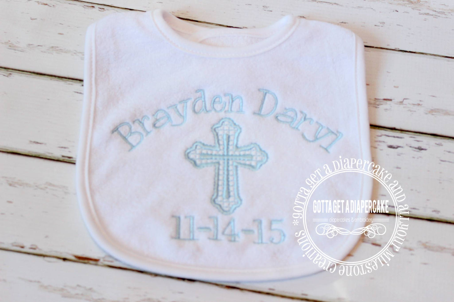 Christening Terry bibs