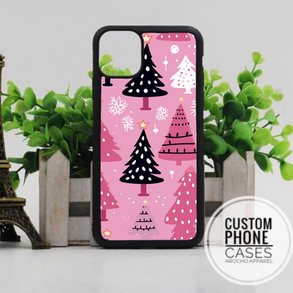 PINK CHRISTMAS PHONE CASE