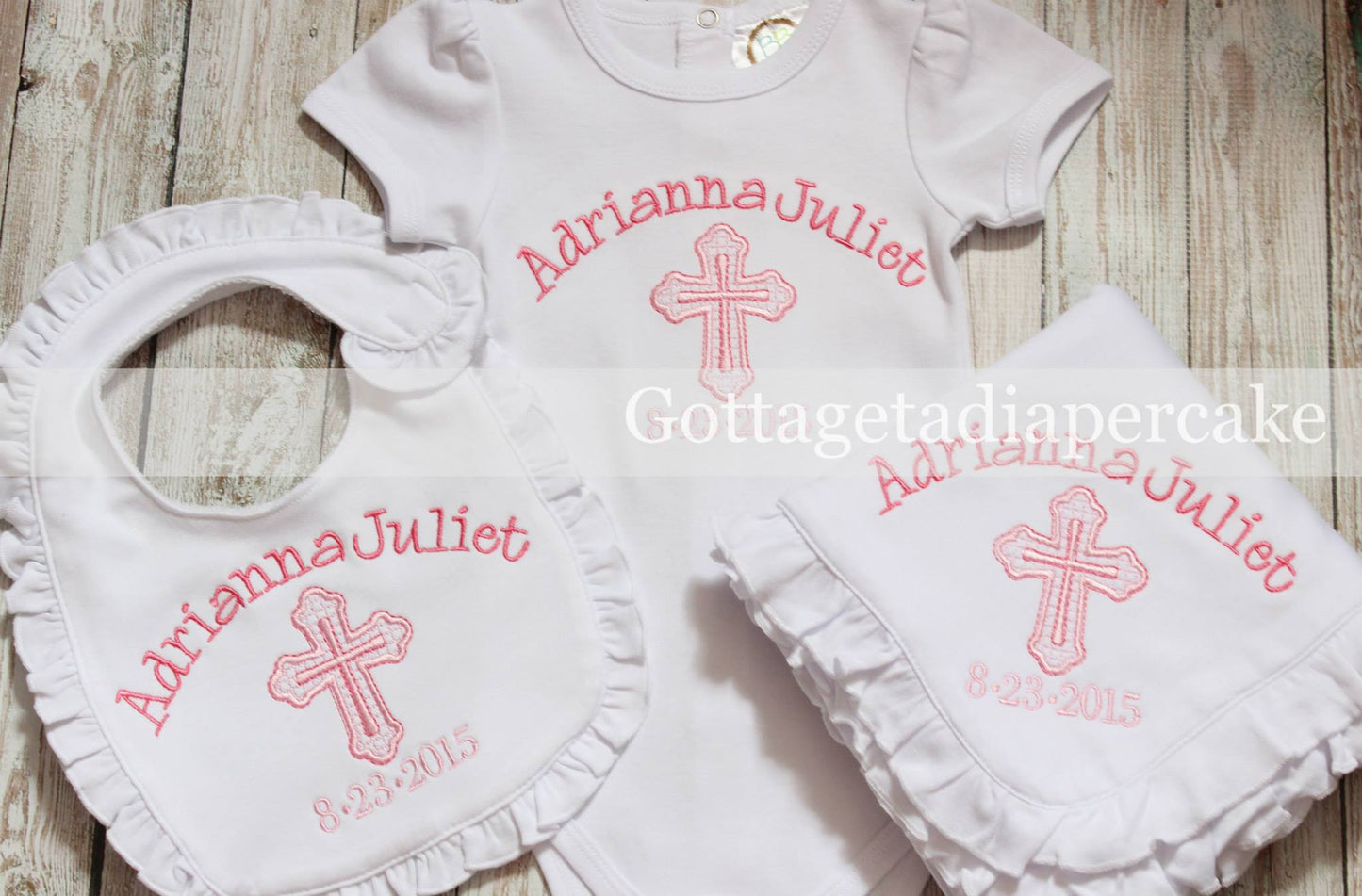 Christening bibs