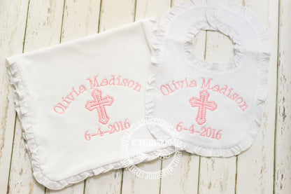 Christening bibs