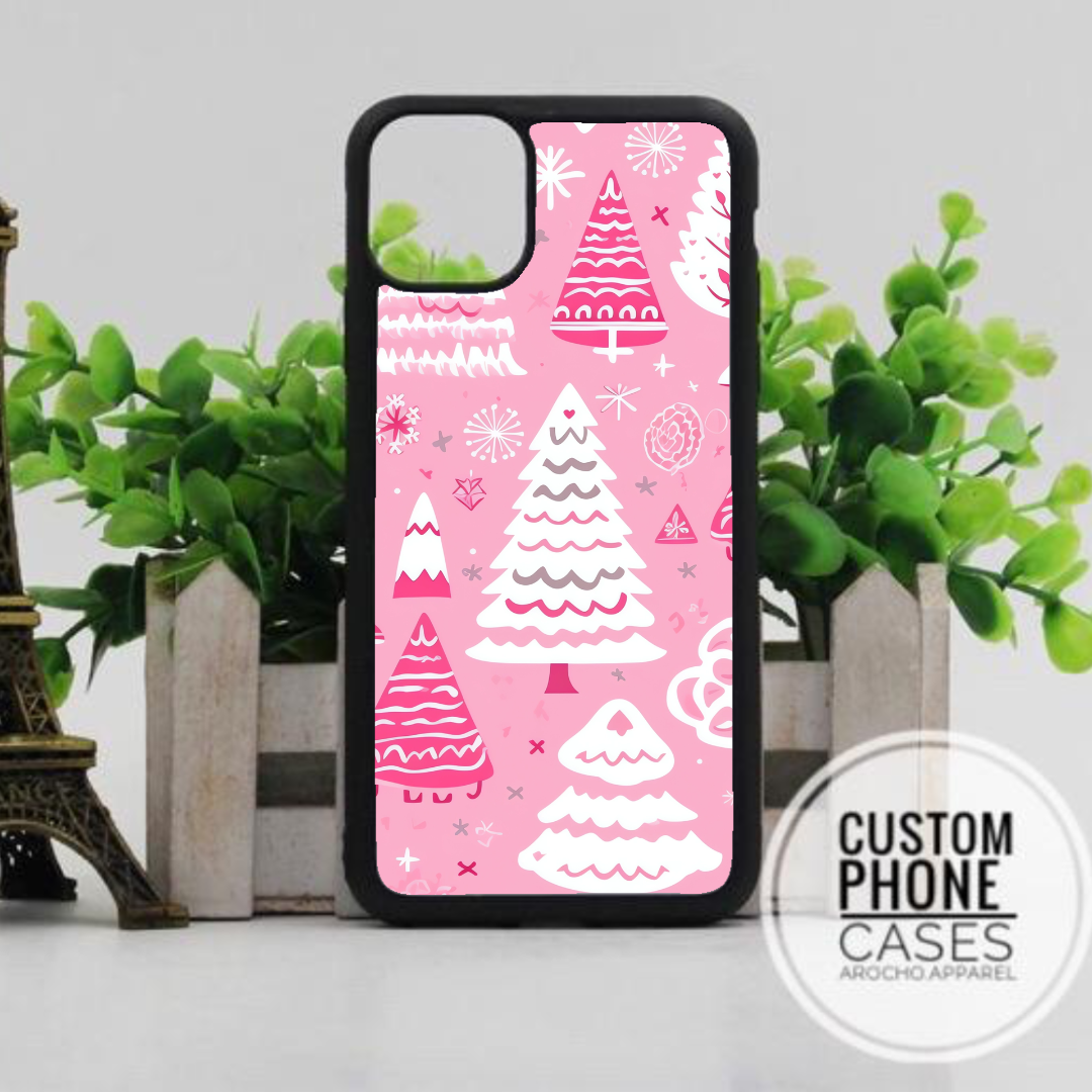 PINK CHRISTMAS PHONE CASE