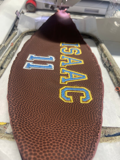 Personalized Embroidered Football