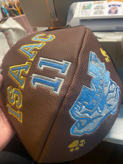 Personalized Embroidered Football