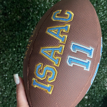 Personalized Embroidered Football