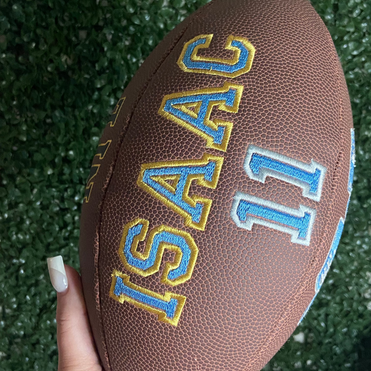 Personalized Embroidered Football