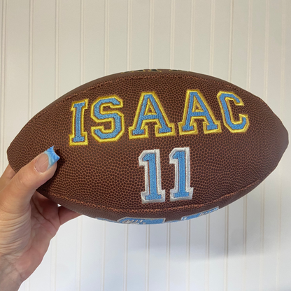 Personalized Embroidered Football