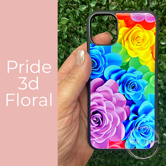 Pride 3d floral case