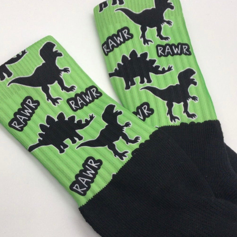 Dinosaur Athletic socks