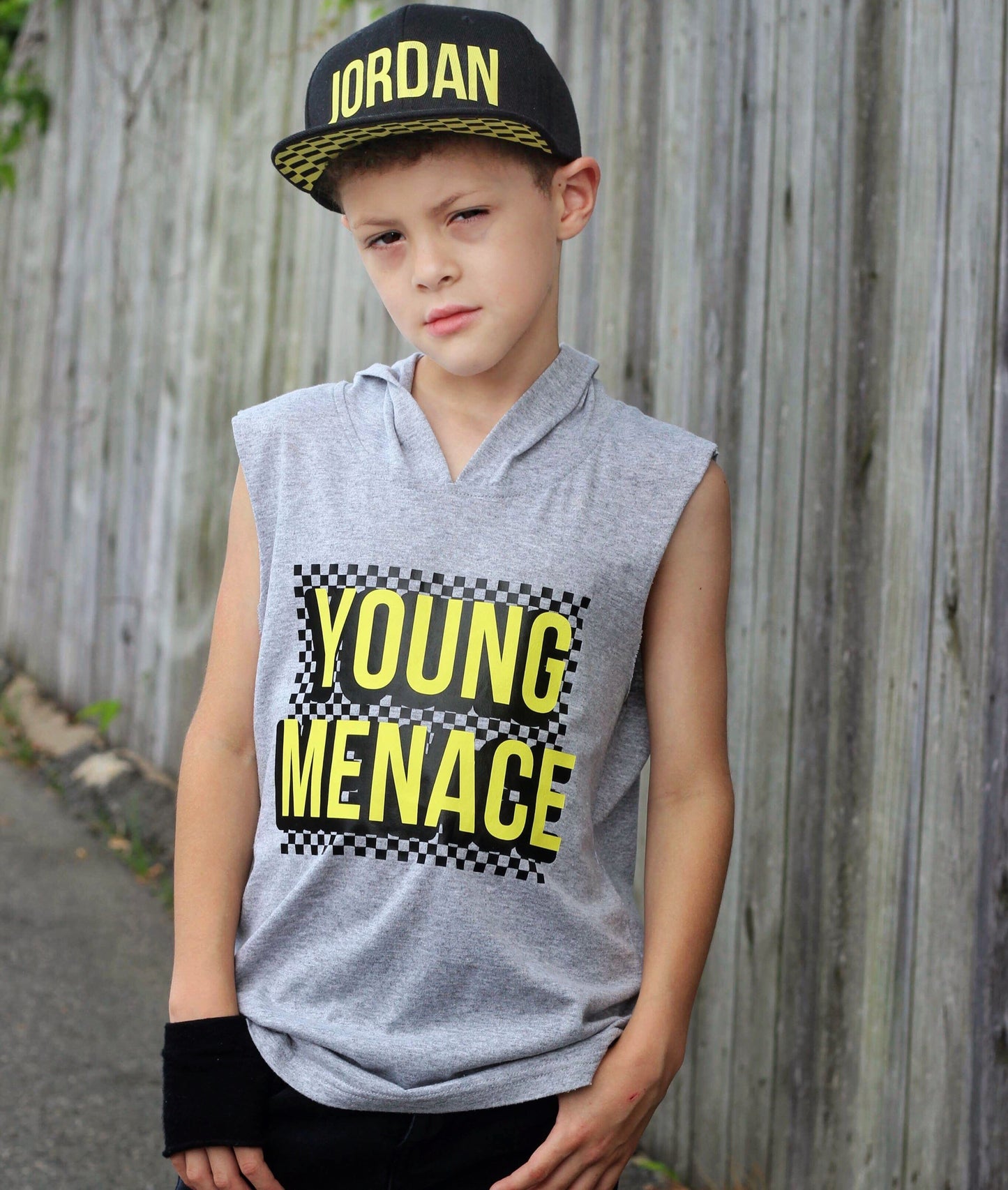 Young menace Checker tee