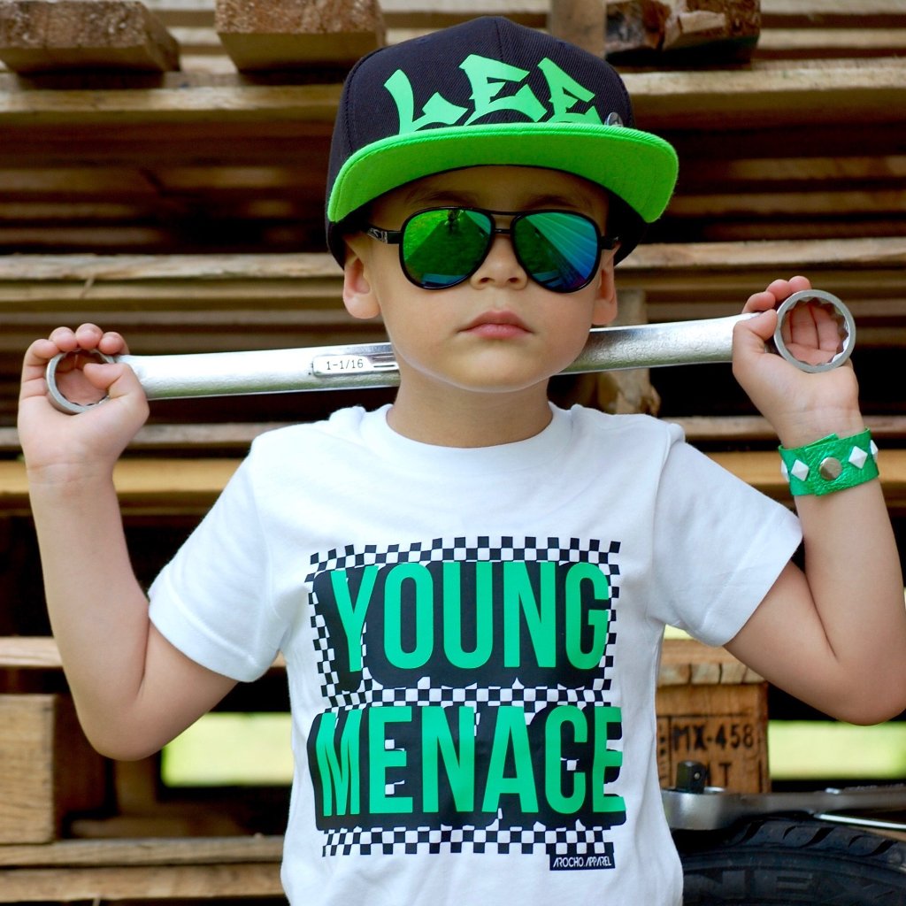 Young menace Checker tee