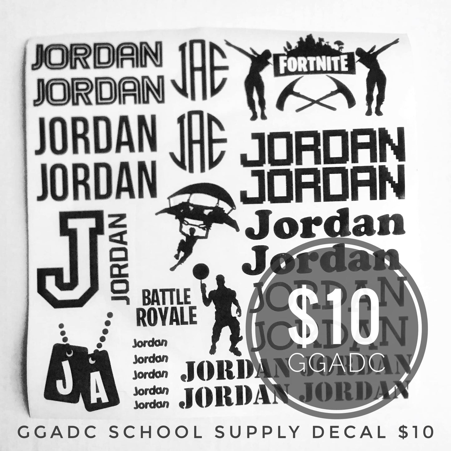 Monogram decals